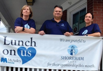 Shoreham bank volunteers at McAuley House